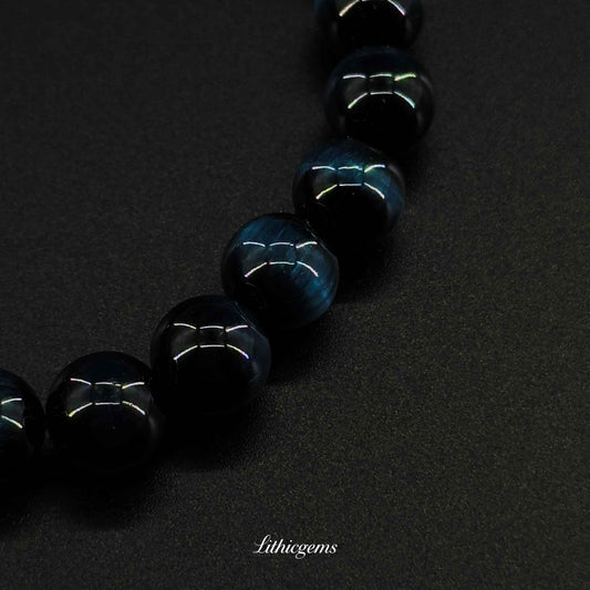 Blue Tiger's Eye Natural Crystal Gemstones - Lithicgems Jewelry