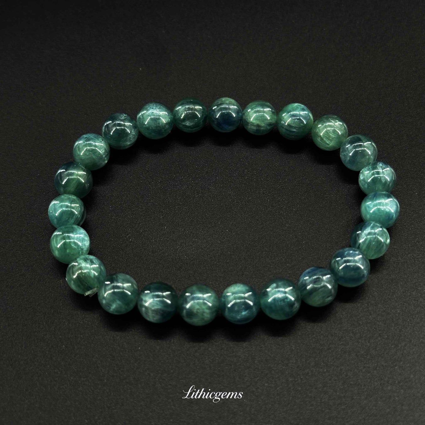 Blue Kyanite Bracelet - The Ultimate Alignment Stone for Instant Chakra Balancing & Communication Natural Crystal Gemstones - Lithicgems Jewelry