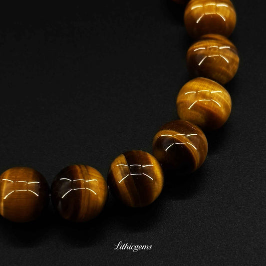 Yellow Tiger's Eye Natural Crystal Gemstones - Lithicgems Jewelry
