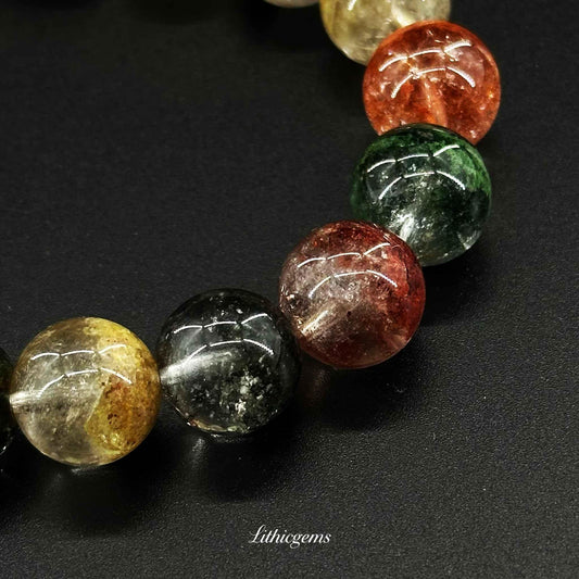 Four Seasons Ghost Quartz Bracelet - Your All-in-One Stone for Total Abundance & Growth - Lithicgems