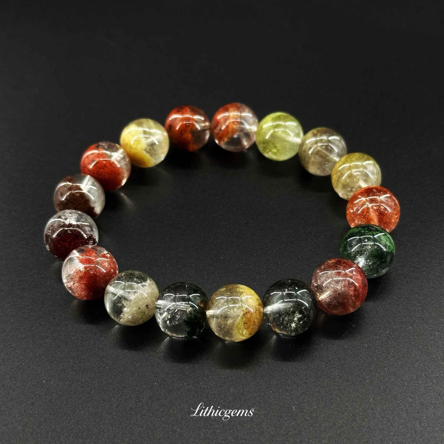 Four Seasons Ghost Quartz Bracelet - Your All-in-One Stone for Total Abundance & Growth - Lithicgems
