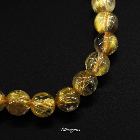 Rutilated Quartz Natural Crystal Gemstones - Lithicgems Jewelry