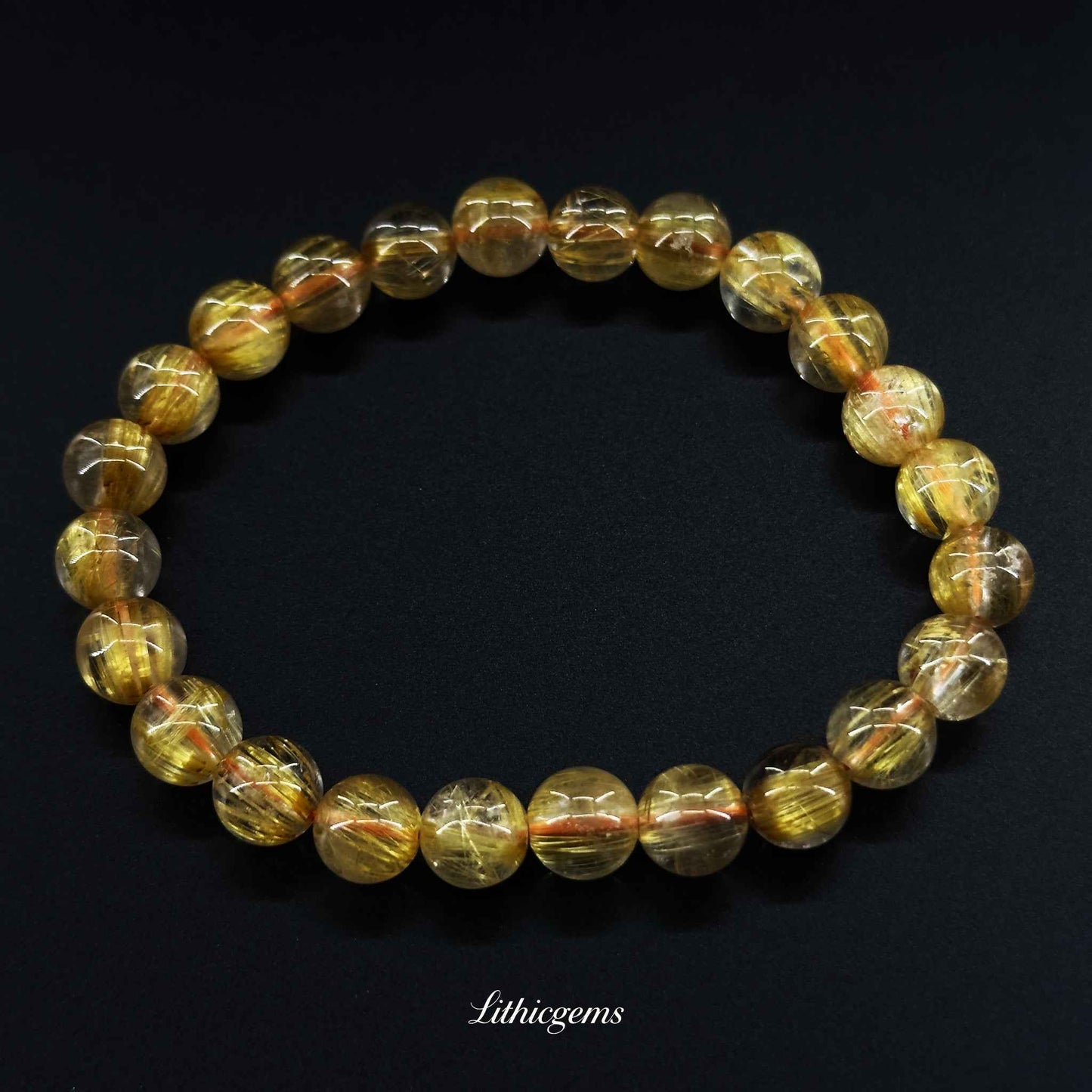 Rutilated Quartz Natural Crystal Gemstones - Lithicgems Jewelry