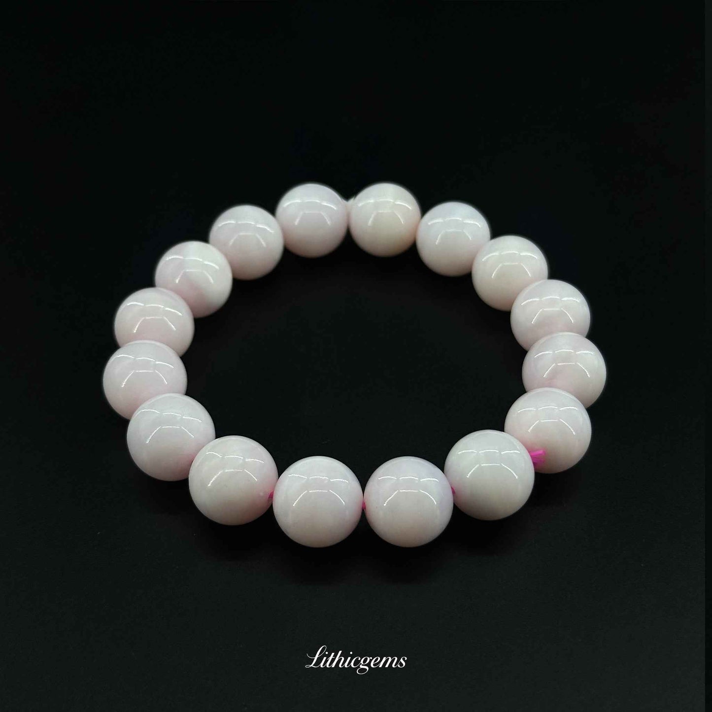 Custom Pink Opal Bracelet - Gentle Healing Stone for Emotional Balance & Soothing Love