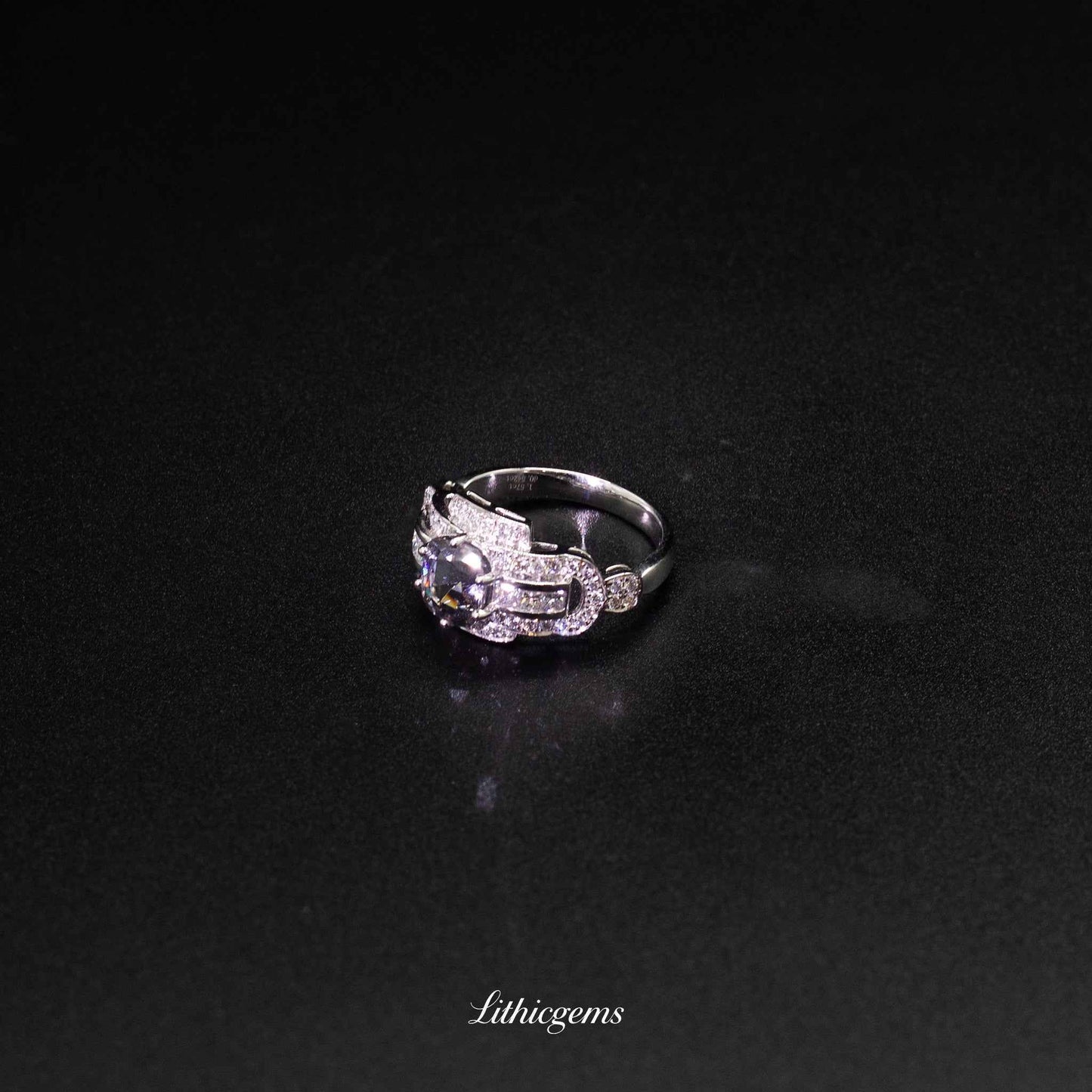 Custom 18K Gold Spinel Diamond Ring | AIGS/GUILD Certified | Handmade Jewelry