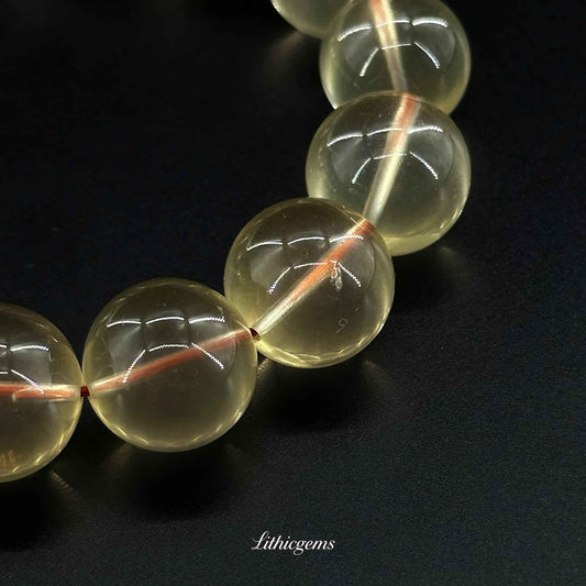 Brazilian Citrine Bracelet - Golden Sunshine Stone for Wealth & Confidence - Lithicgems