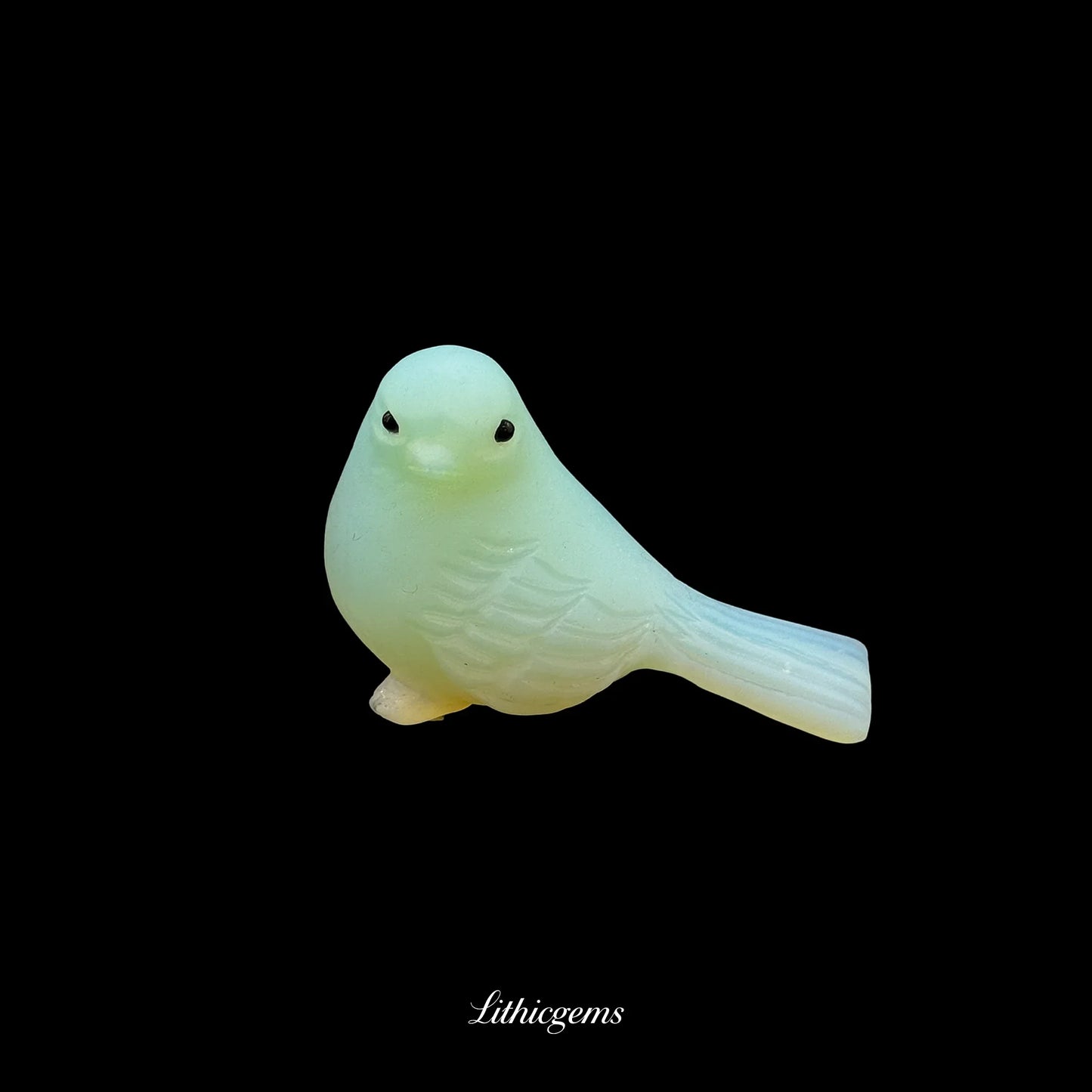 Crystal Sparrow Figurine (4cm) - Pocket-Sized Symbol of Joy & Everyday Resilience - Lithicgems