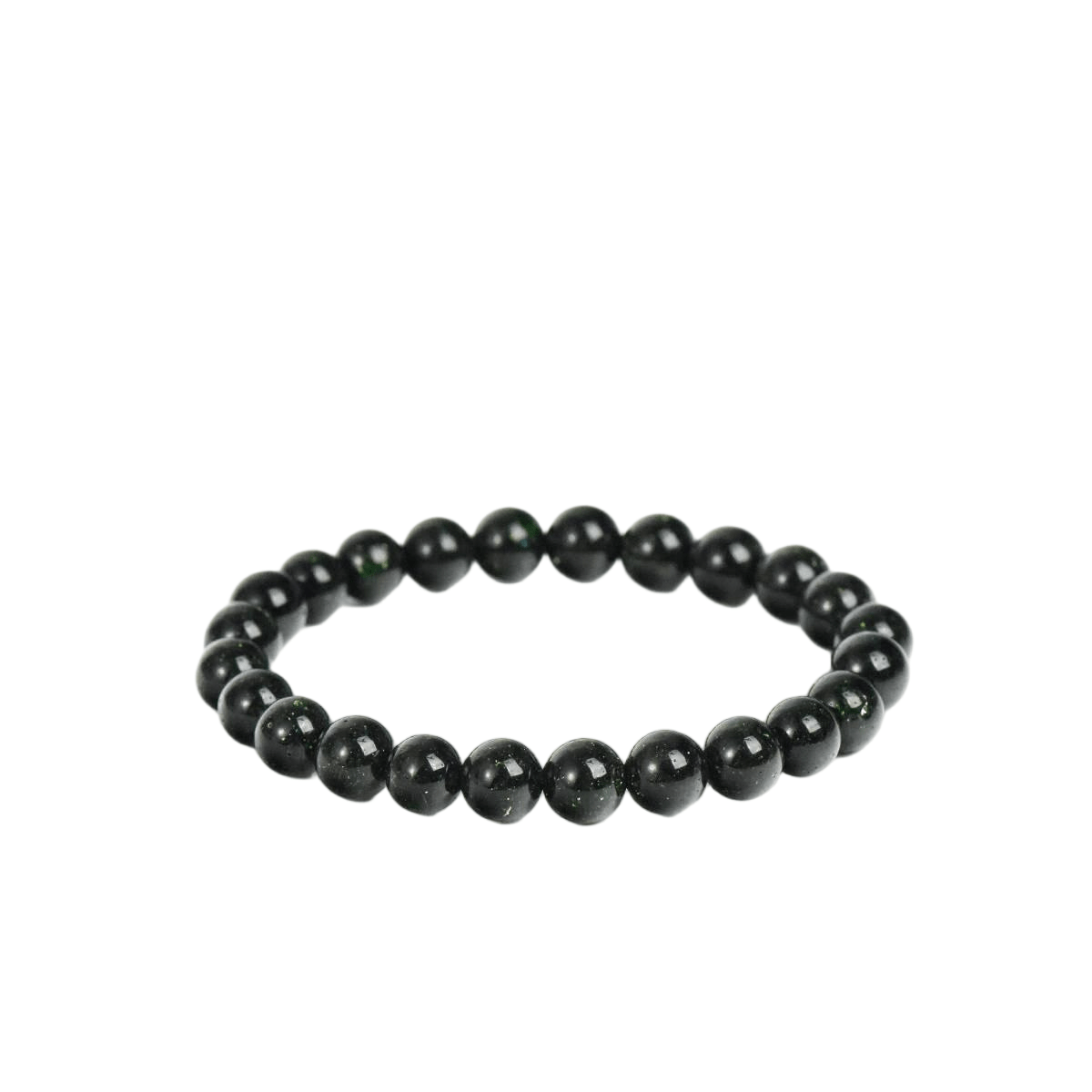 Custom Green Sandstone Bracelet 8mm | Sparkling Natural Stone Beaded Bracelet | Lithicgems - Lithicgems