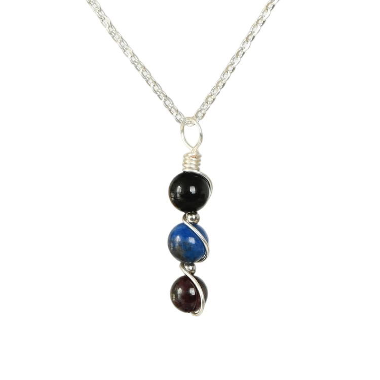 Custom Scorpio Zodiac Pendant 8mm | Natural Crystal Constellation Necklace 49cm | Lithicgems - Lithicgems