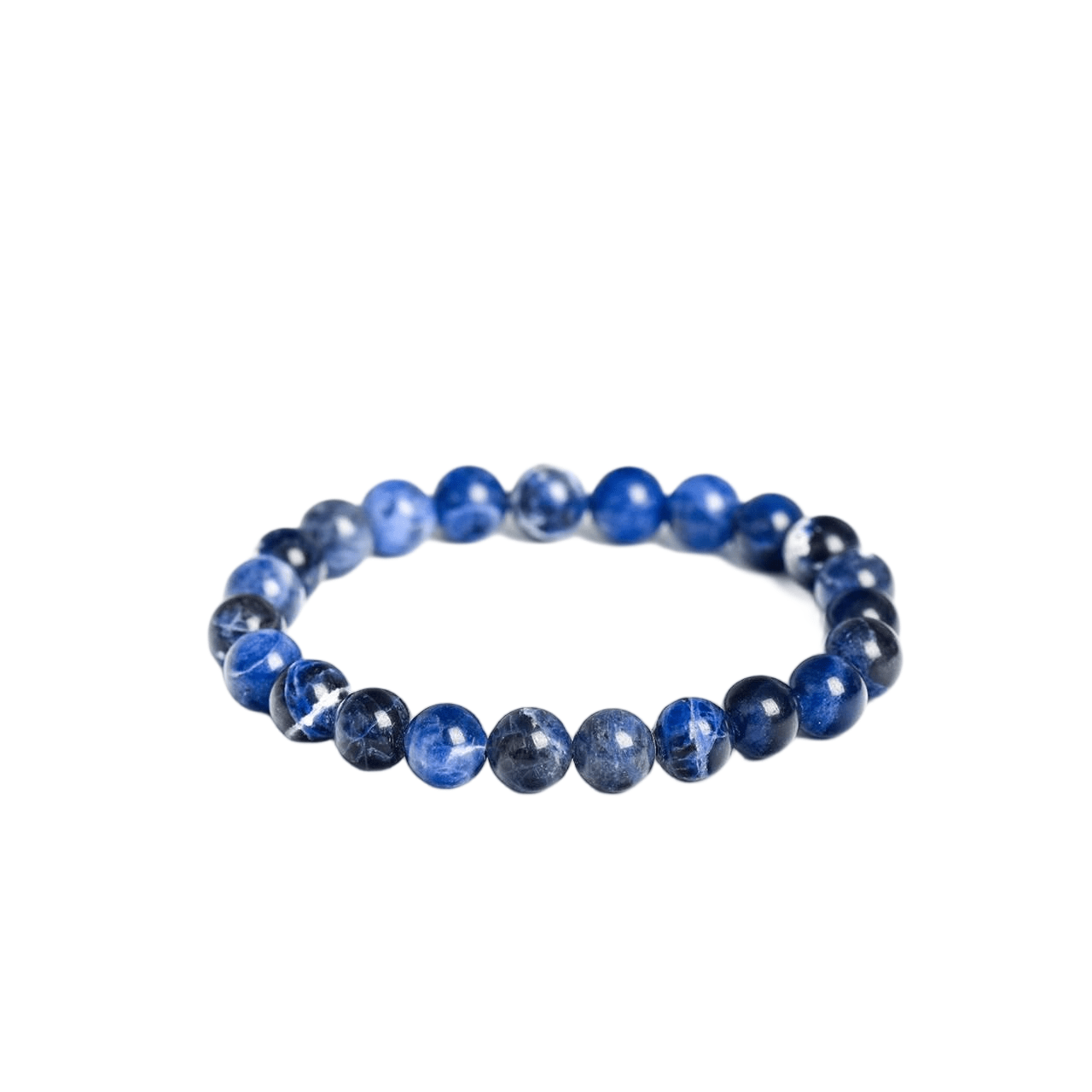 Custom Sodalite Bracelet 8mm | Natural Blue Stone for Logic & Intuition | Lithicgems - Lithicgems