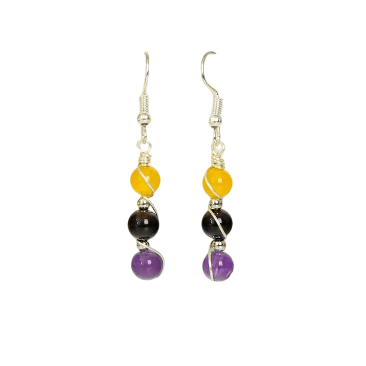 Genuine Virgo Zodiac Pendant Earrings – Handcrafted for Practicality & Precision - Lithicgems