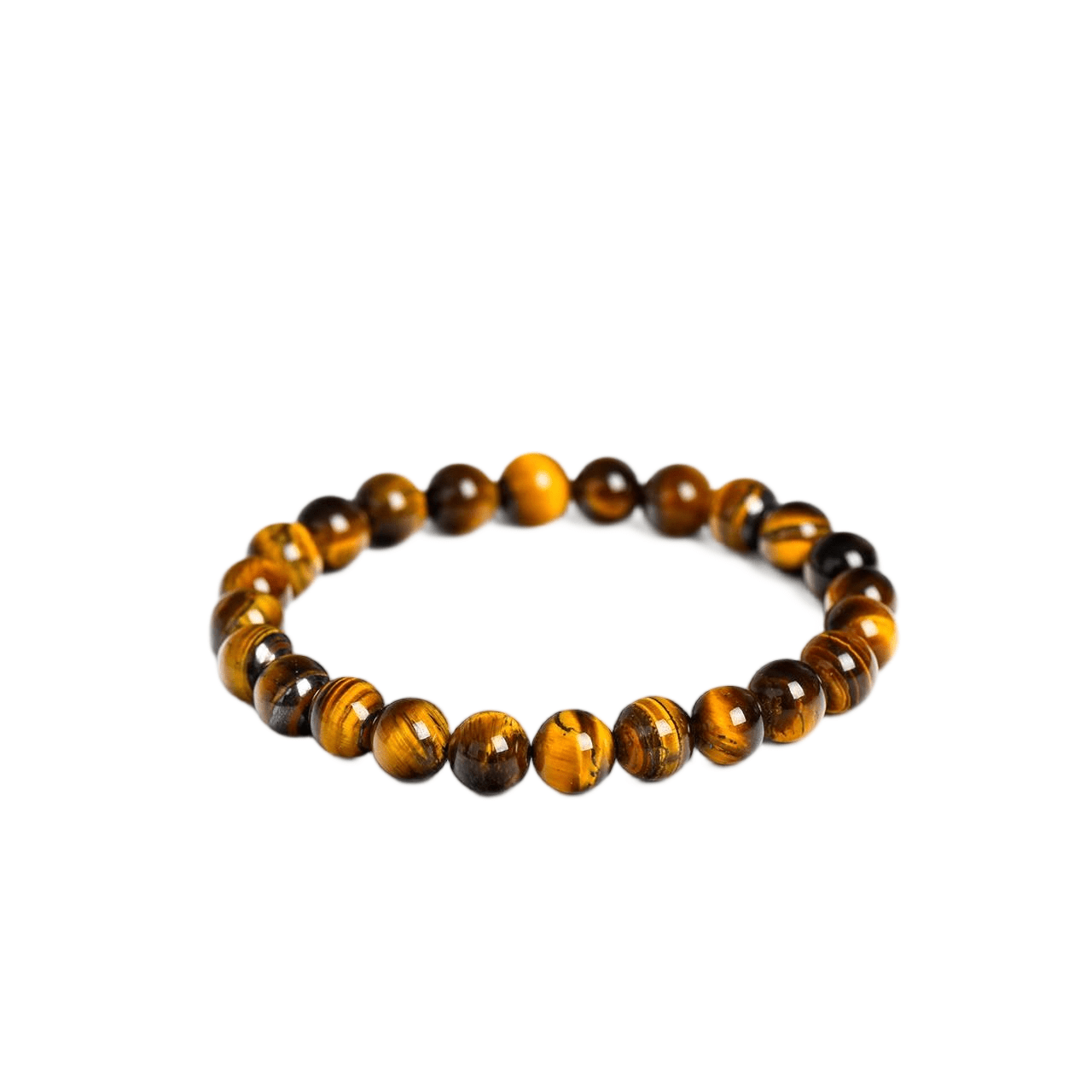 Custom Yellow Tiger Eye Bracelet 8mm | Natural Chatoyant Stone for Willpower | Lithicgems - Lithicgems