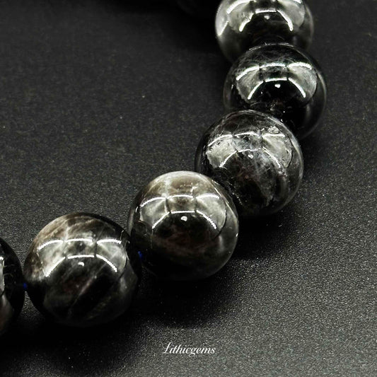 Hell's Eye Aquamarine Bracelet - Abyssal Clarity & Deep Soul Cleansing - Lithicgems