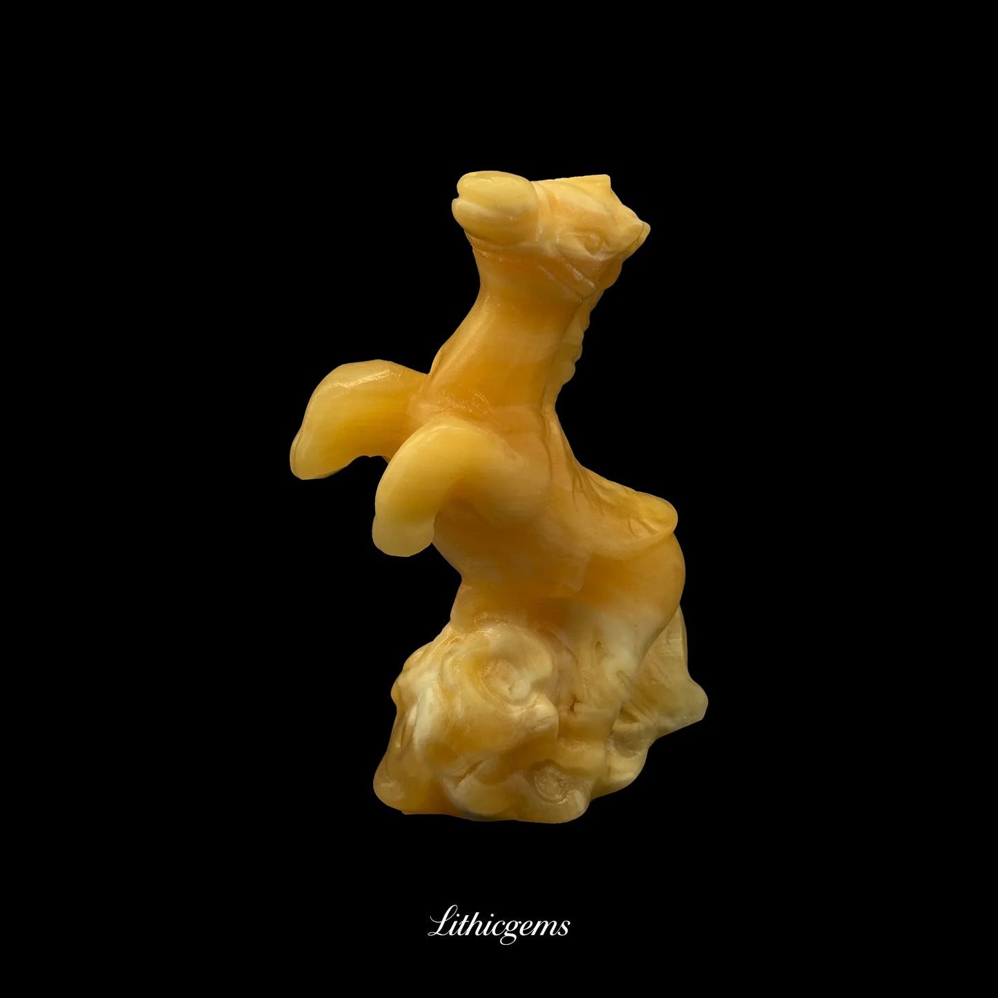 Majestic Cloud-Striding Crystal Horse Sculpture (9cm) - Grand Gemstone Centerpiece for Transformation & Divine Ascent - Lithicgems