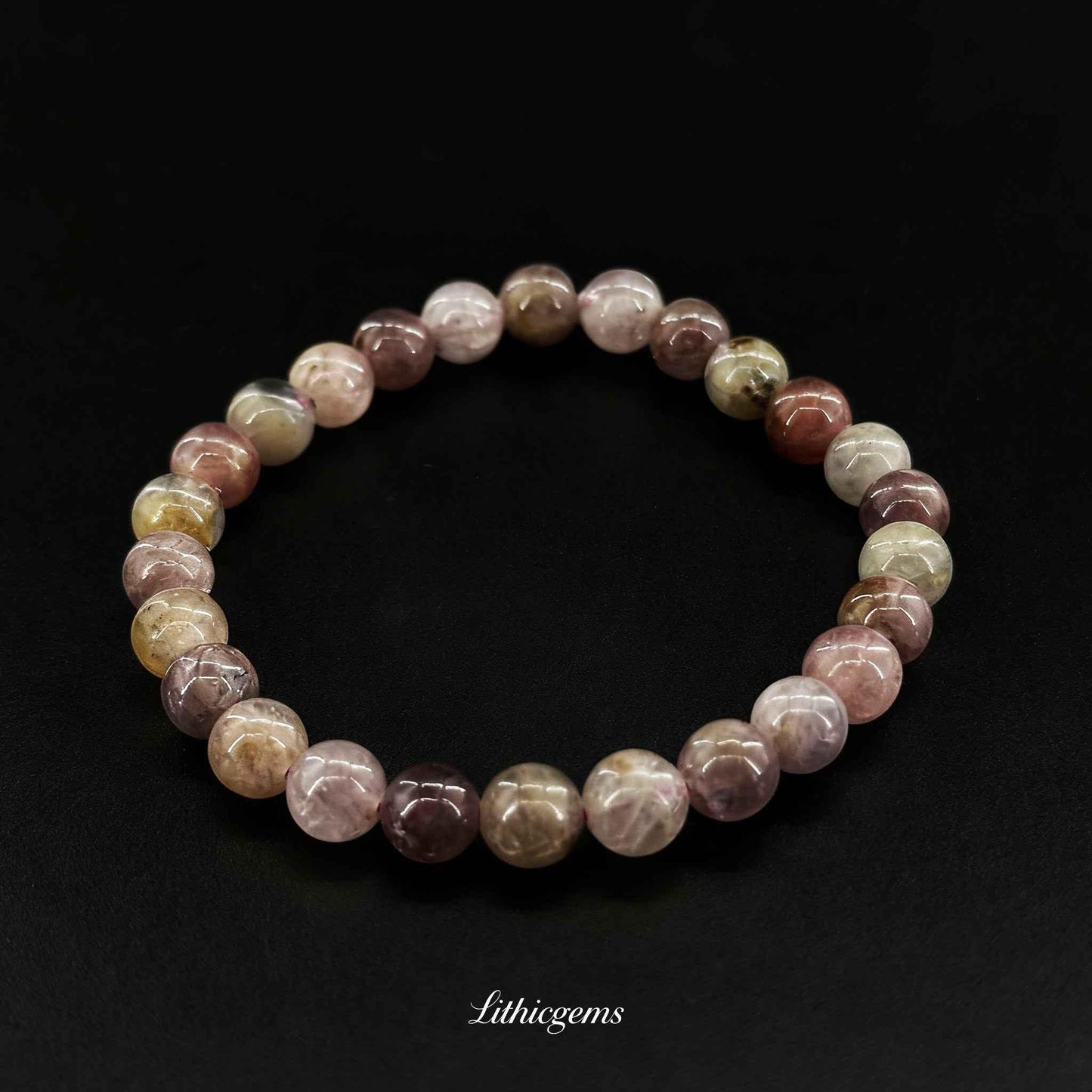 Rainbow Spinel Bracelet - Multi-Color Gemstone for Vitality & Emotional Balance - Lithicgems