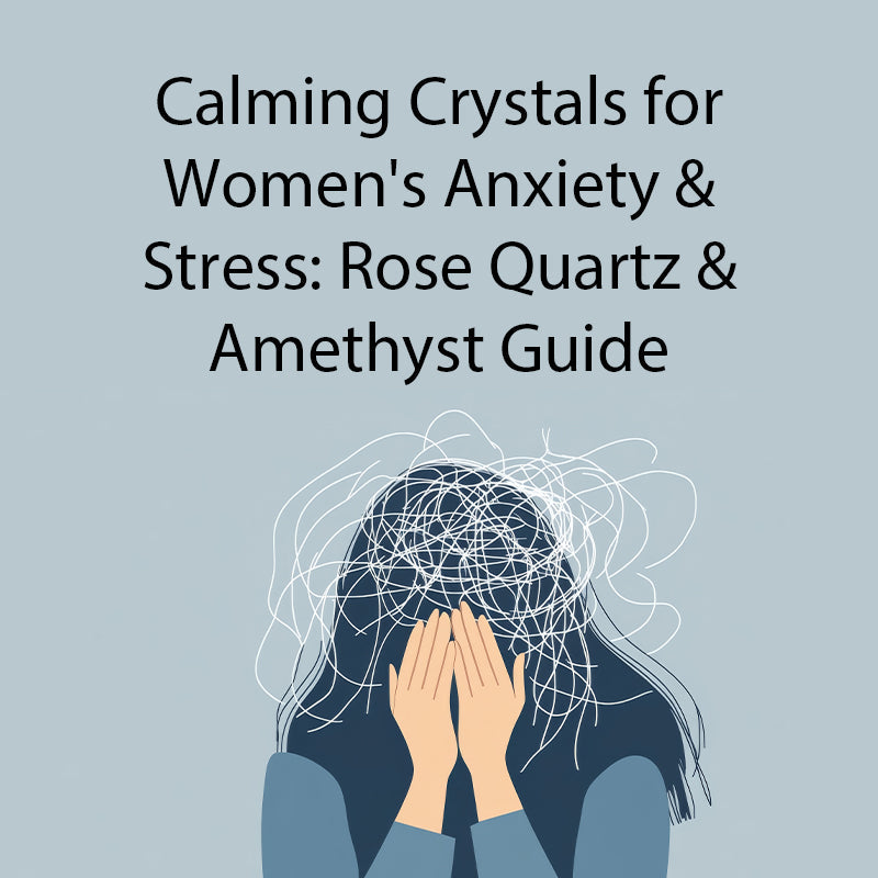 Calming Crystals for Women's Anxiety & Stress: Rose Quartz & Amethyst Guide - Lithicgems