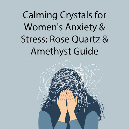 Calming Crystals for Women's Anxiety & Stress: Rose Quartz & Amethyst Guide - Lithicgems