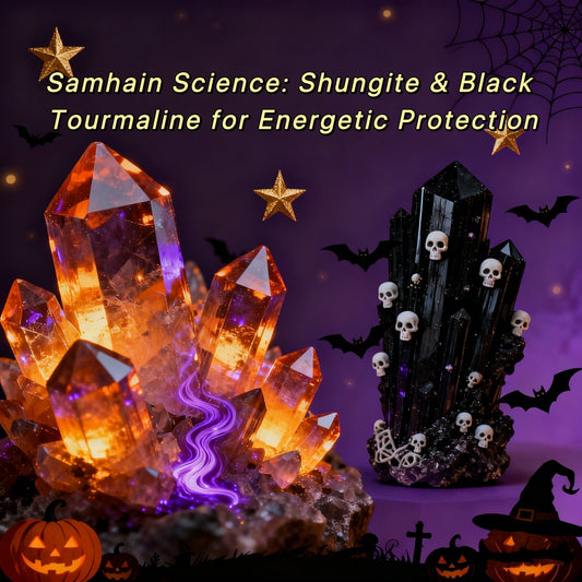 The Science of Samhain: How Crystals Like Shungite & Black Tourmaline Can Protect and Ground You When the Veil is Thin - Lithicgems