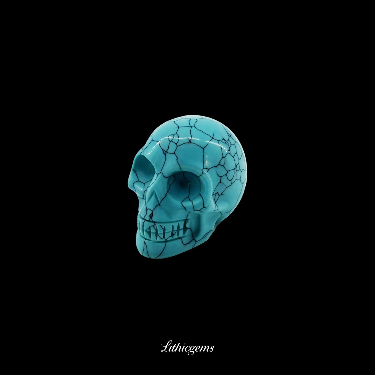 Pocket Philosopher Skull Palm Stone - 3cm Unique Gemstone for Meditation and Decor - Lithicgems