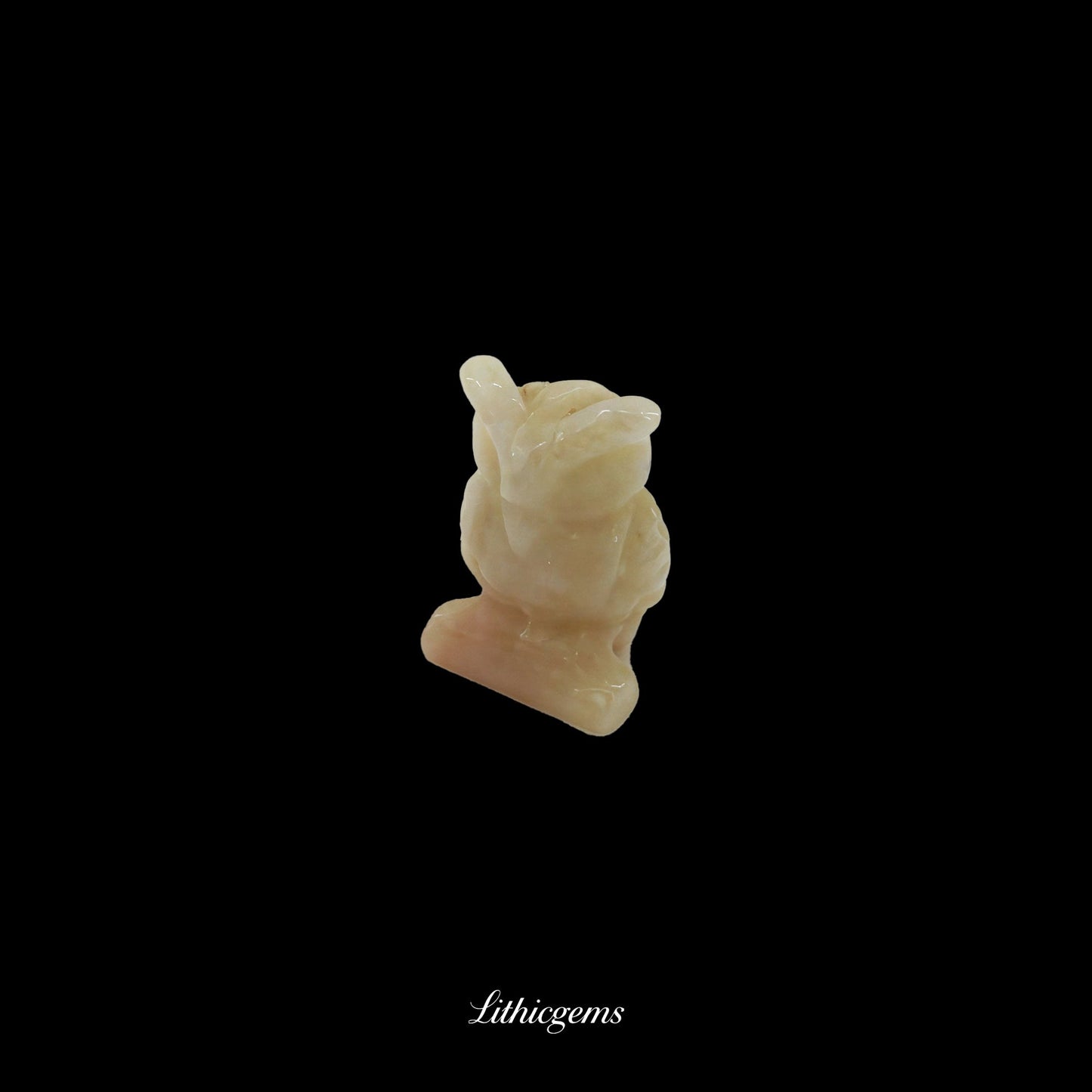 Silent Sage - 3cm Owl Sculpture | Commemorating Death and Animal Charm Series - Topaz Natural Crystal Gemstones - Lithicgems