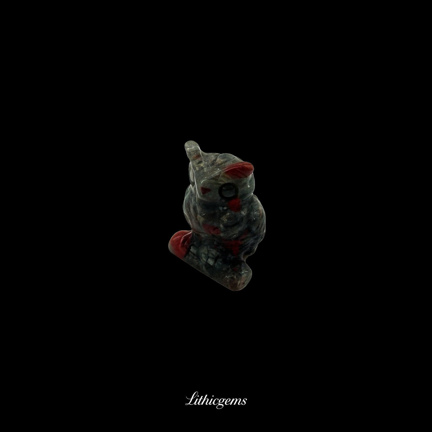 Silent Sage - 3cm Owl Sculpture | Commemorating Death and Animal Charm Series Natural Crystal Gemstones - Lithicgems Jewelry