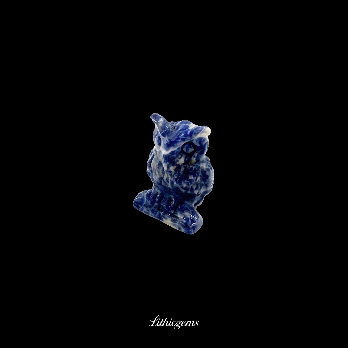 Silent Sage - 3cm Owl Sculpture | Commemorating Death and Animal Charm Series Natural Crystal Gemstones - Lithicgems Jewelry