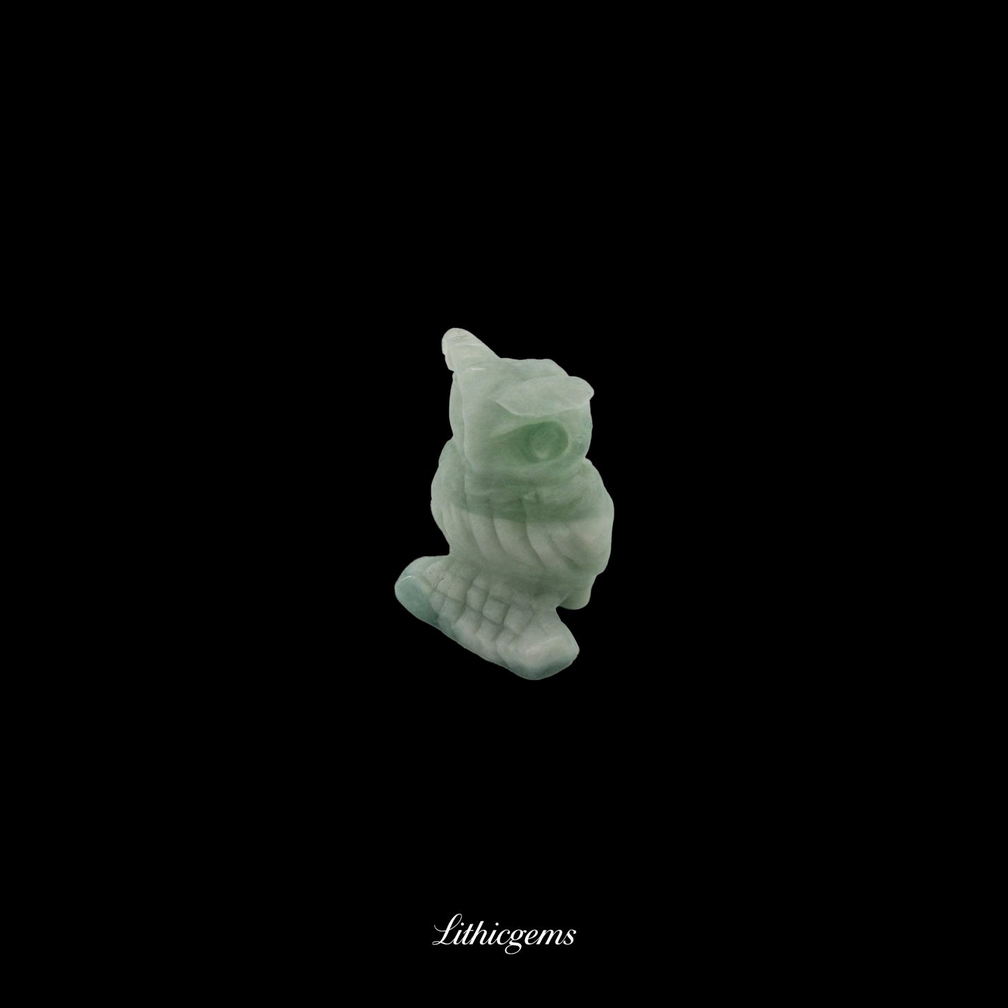 Silent Sage - 3cm Owl Sculpture | Commemorating Death and Animal Charm Series Natural Crystal Gemstones - Lithicgems Jewelry