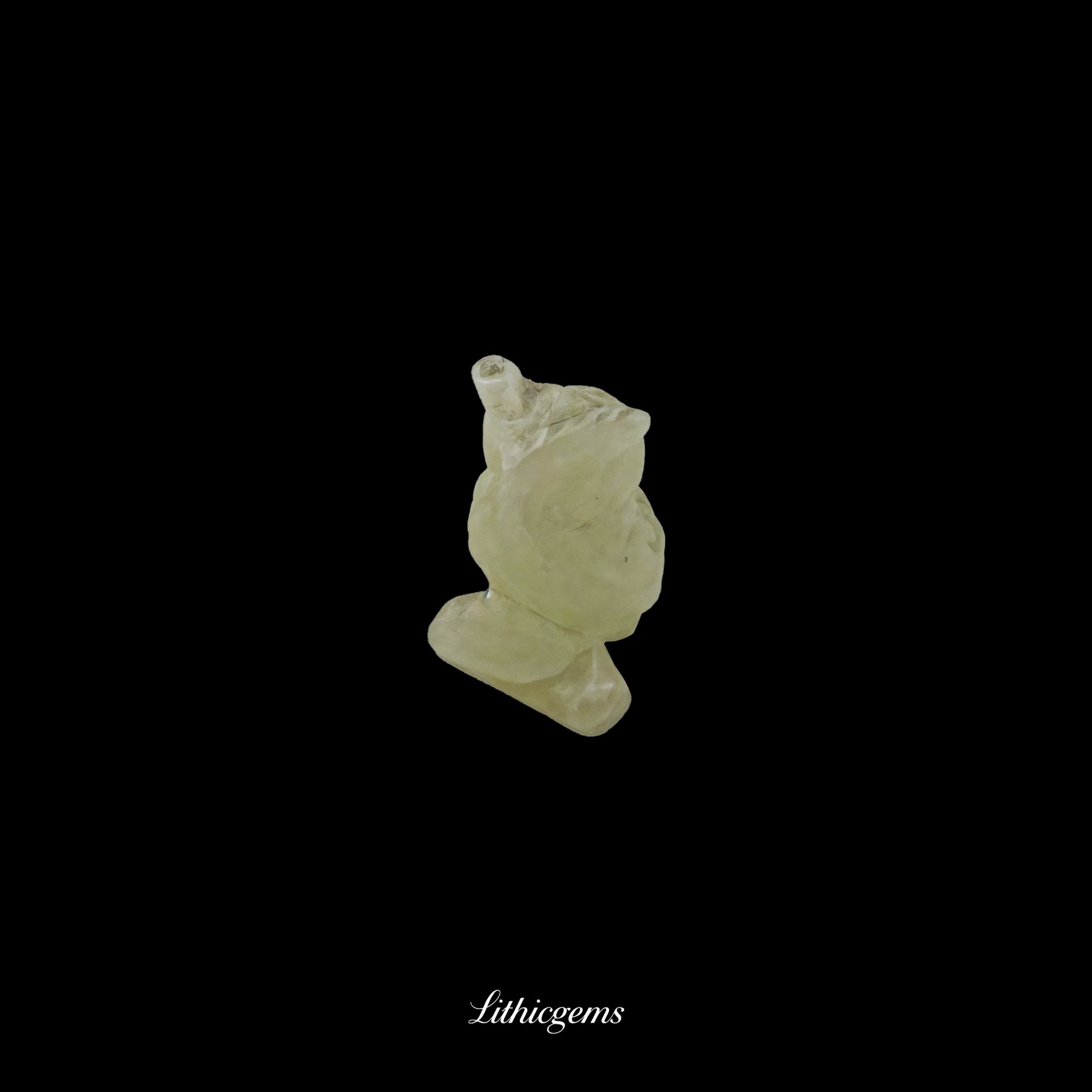 Silent Sage - 3cm Owl Sculpture | Commemorating Death and Animal Charm Series Natural Crystal Gemstones - Lithicgems Jewelry