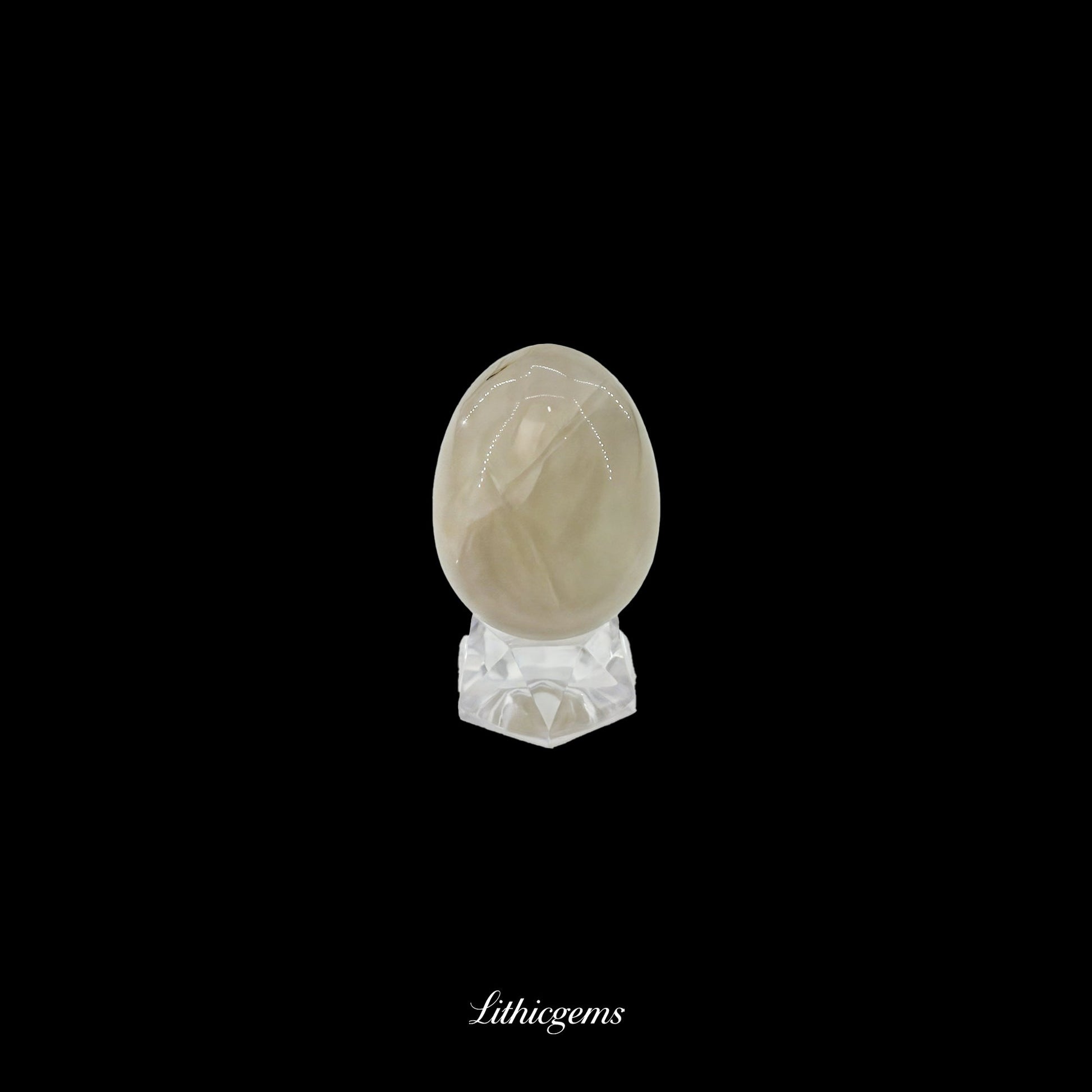 The Covenant of Creation - 3cm Egg Sculpture | Genesis Series Natural Crystal Gemstones - Lithicgems Jewelry