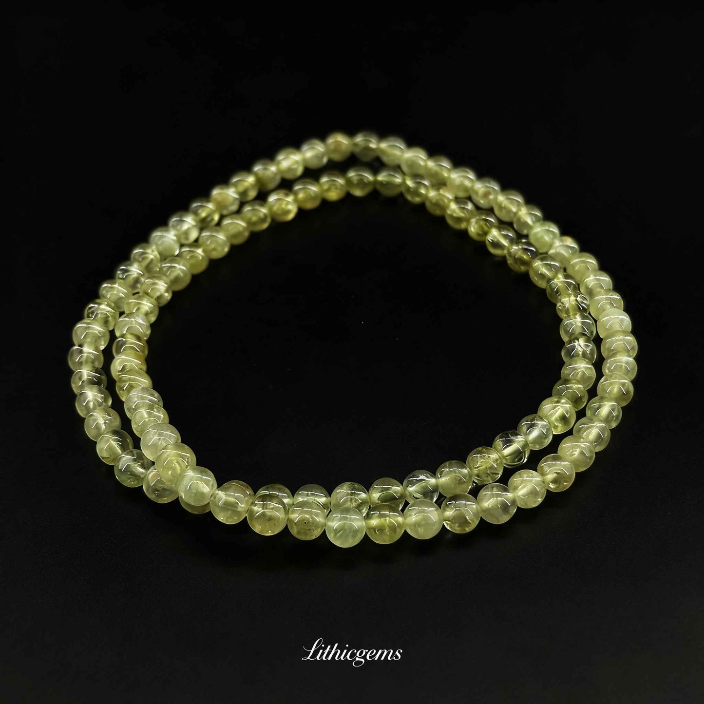 Triple-Wrap Demantoid Garnet Bracelet - Rare Green Garnet for Ultimate Abundance & Heart Healing