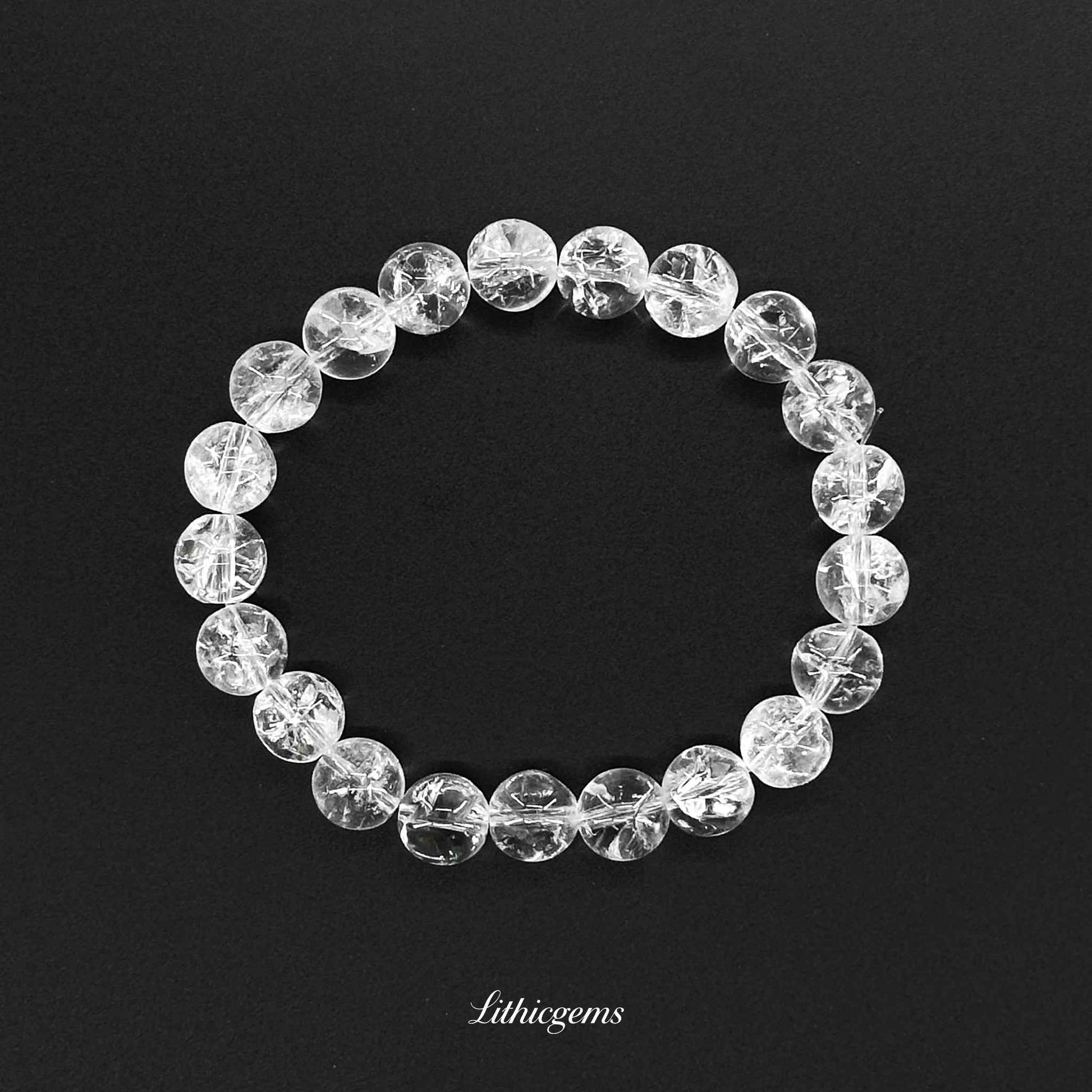 Clear Crystal Collection|Embark on Your Journey to Natural Purity - Lemuria / 8mm Natural Crystal Gemstones - Lithicgems