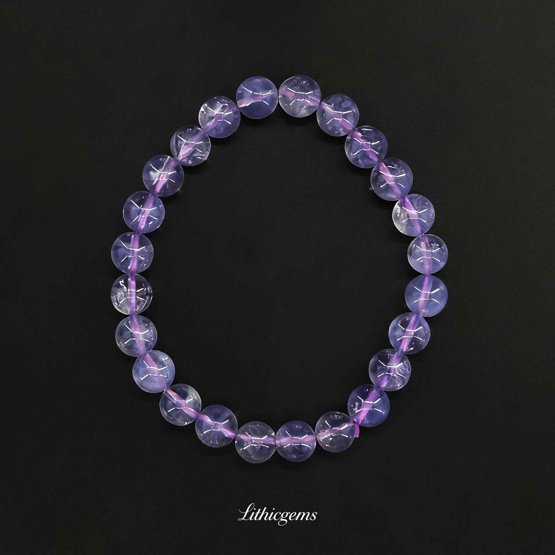 Custom Charoite Bracelet - Transformation Stone for Spiritual Insight & Emotional Balance