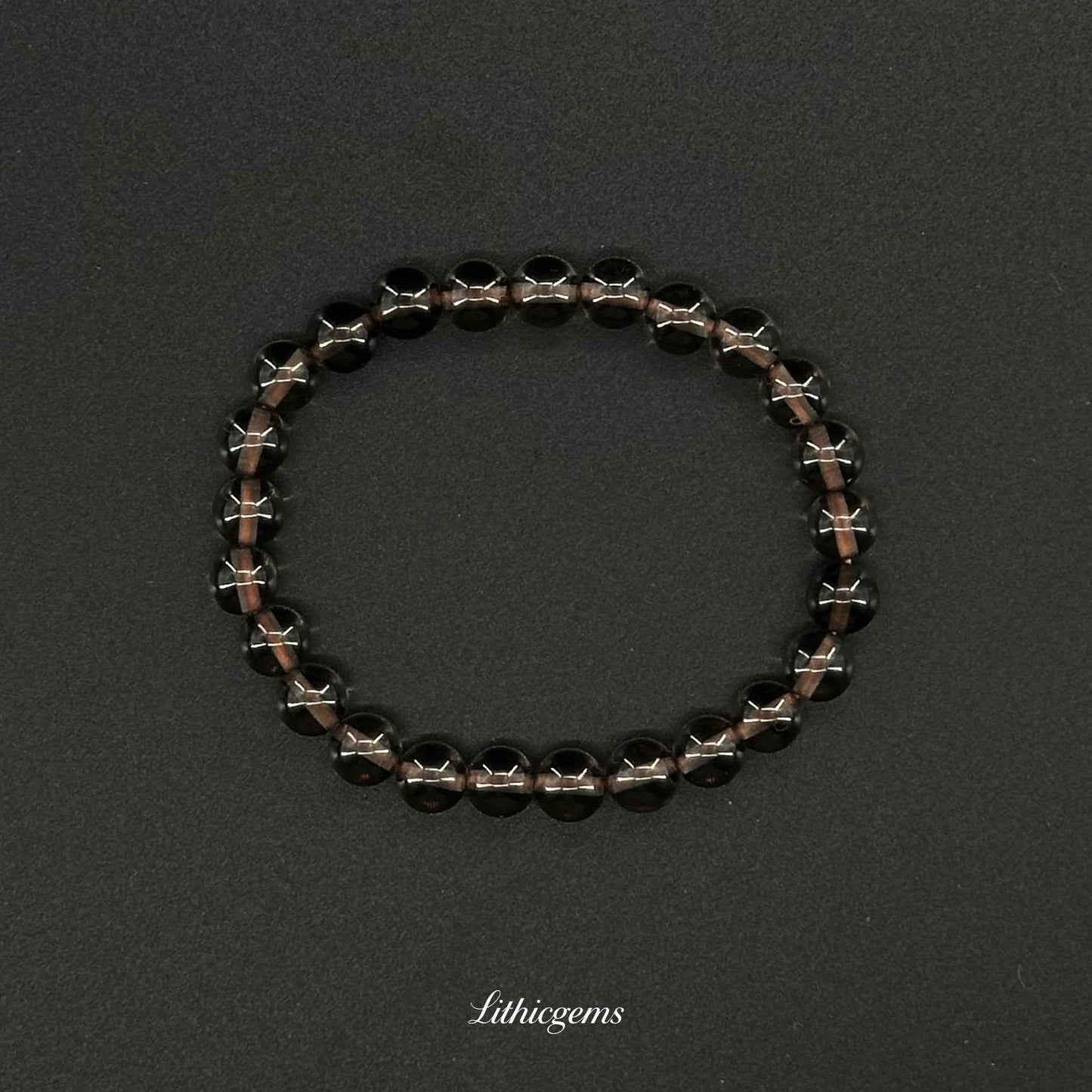 Ice Obsidian | Handcrafted Multi-Angle Cut Craftsmanship - Beads（ 6.7mm） Natural Crystal Gemstones - Lithicgems