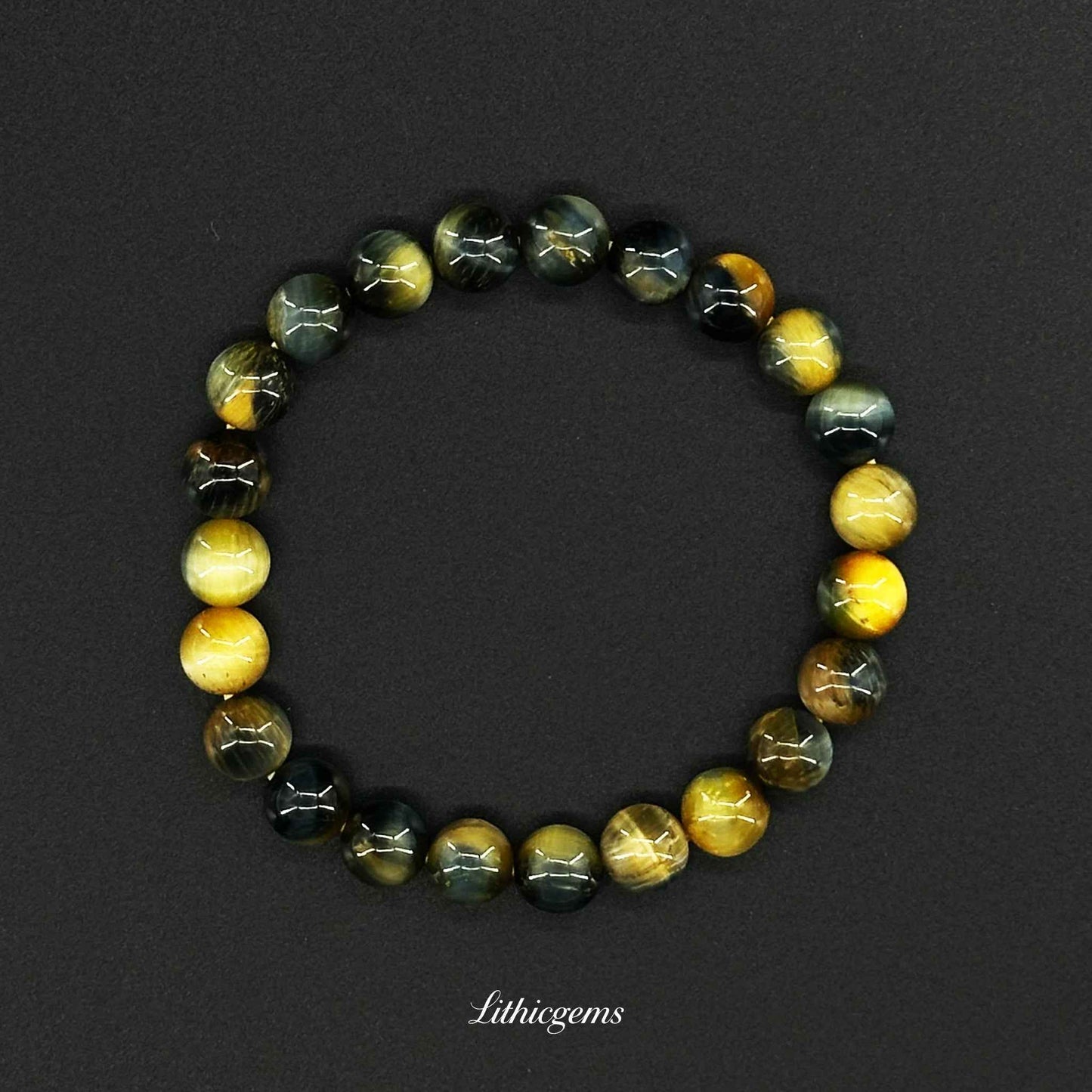 Dream Tiger Eye Bracelet - Powerful Healing Stone for Confidence & Grounding Natural Crystal Gemstones - Lithicgems Jewelry