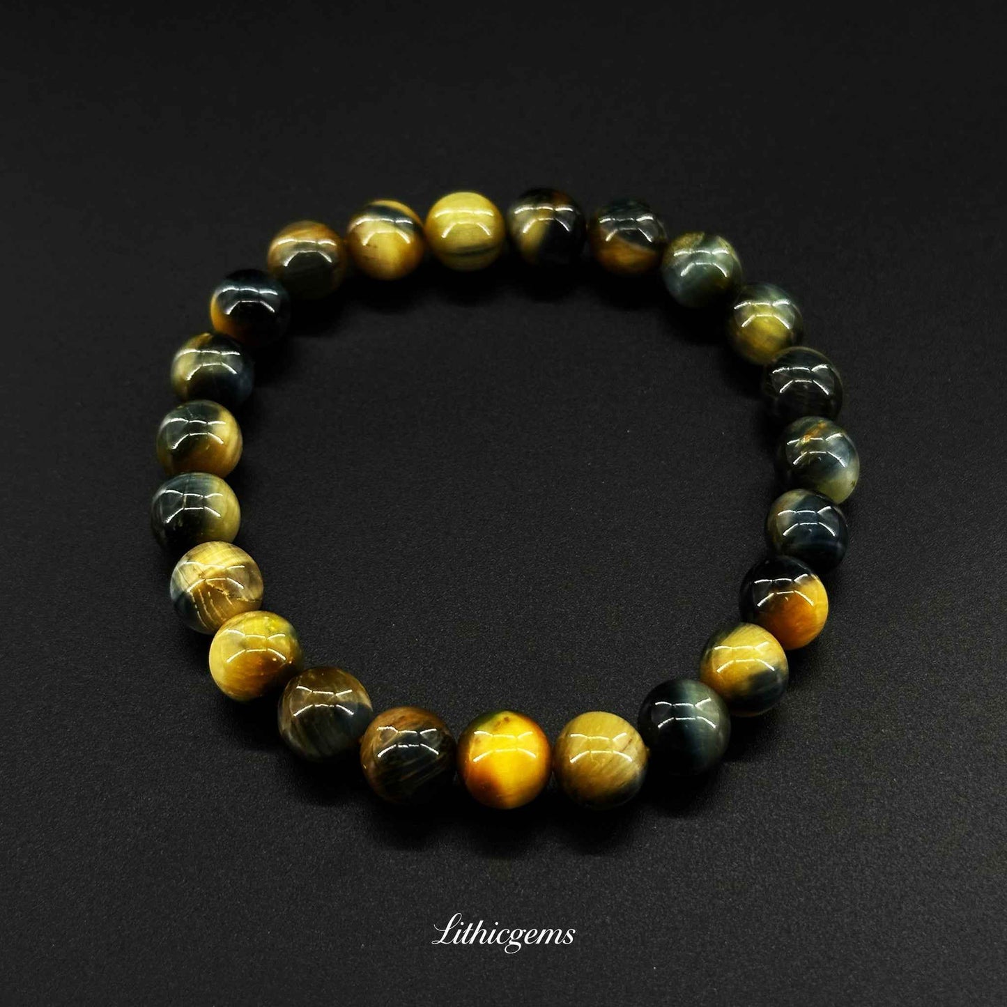 Dream Tiger Eye Bracelet - Powerful Healing Stone for Confidence & Grounding Natural Crystal Gemstones - Lithicgems Jewelry