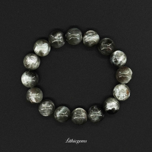 Satyaloka Skeletal Quartz Bracelet - High Vibration Stone for Ascension & Etheric Cleansing - 8mm|21±2g Natural Crystal Gemstones - Lithicgems