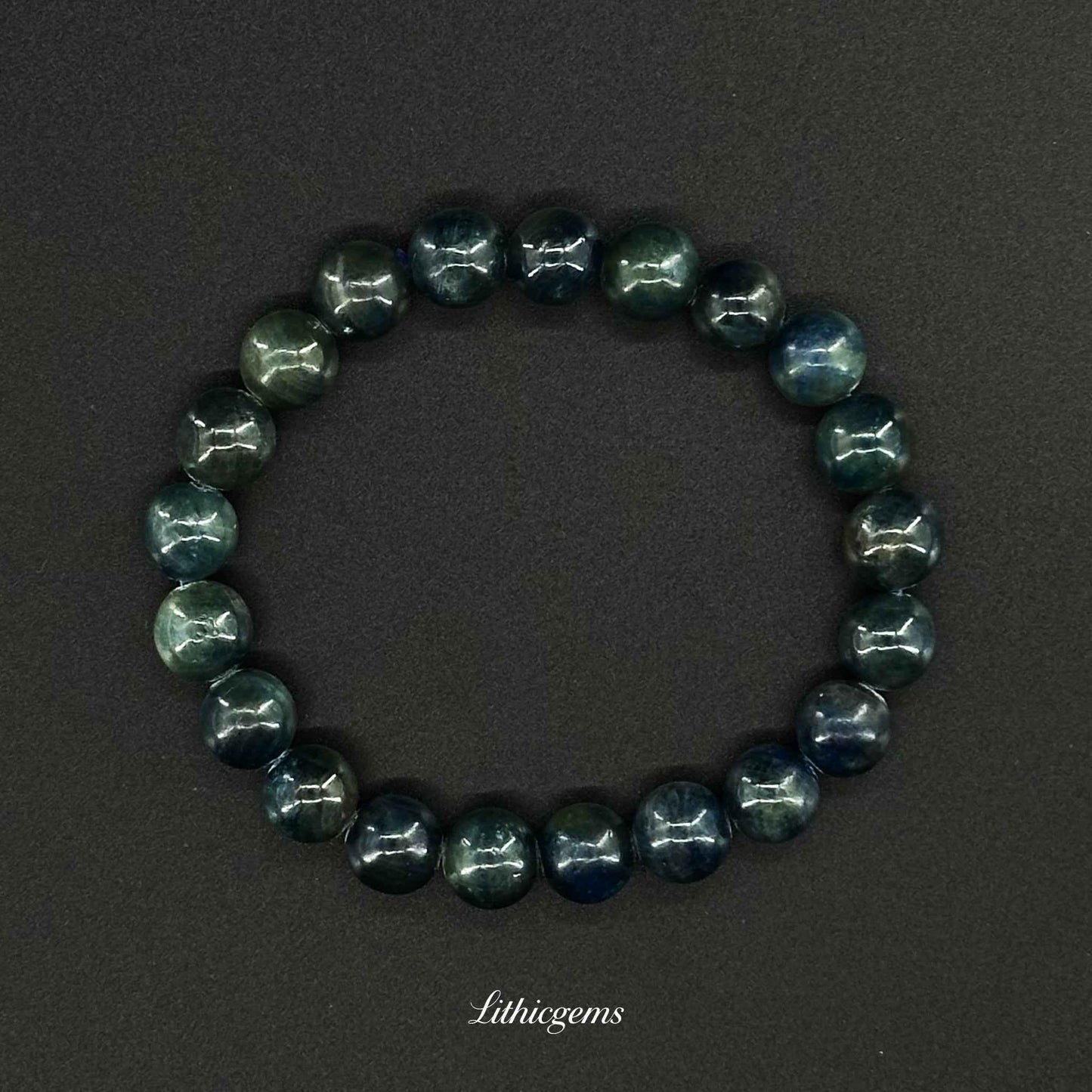 Iolite Bracelet - Viking's Compass Stone for Intuition & Inner Guidance - 8mm|21±2g Natural Crystal Gemstones - Lithicgems