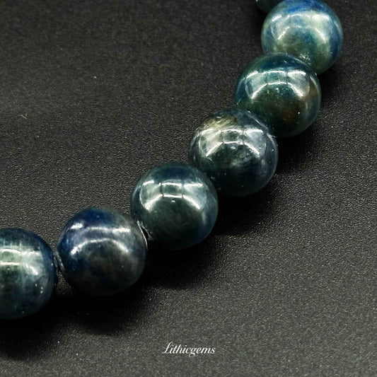 Iolite Bracelet - Viking's Compass Stone for Intuition & Inner Guidance Natural Crystal Gemstones - Lithicgems Jewelry