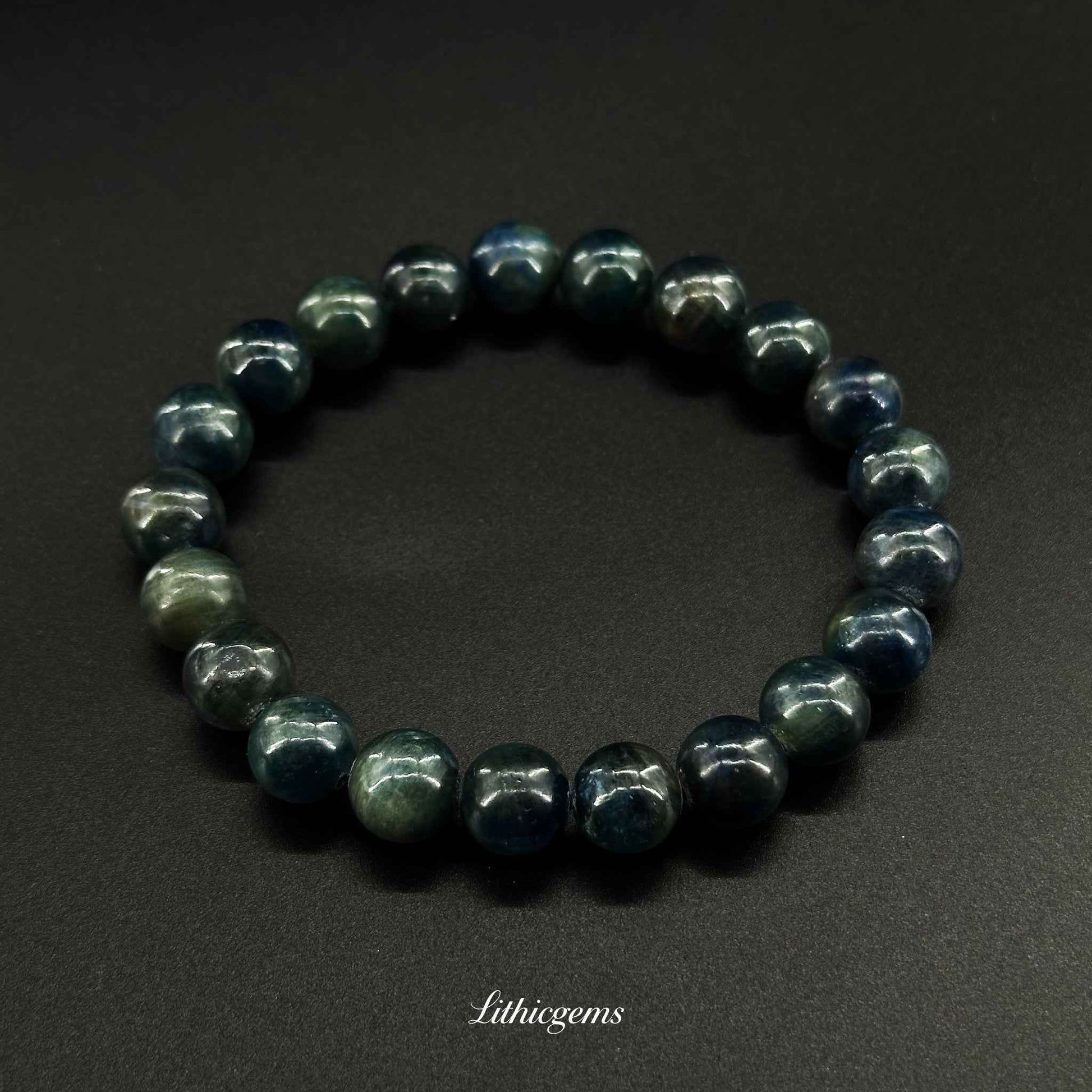 Iolite Bracelet - Viking's Compass Stone for Intuition & Inner Guidance Natural Crystal Gemstones - Lithicgems Jewelry
