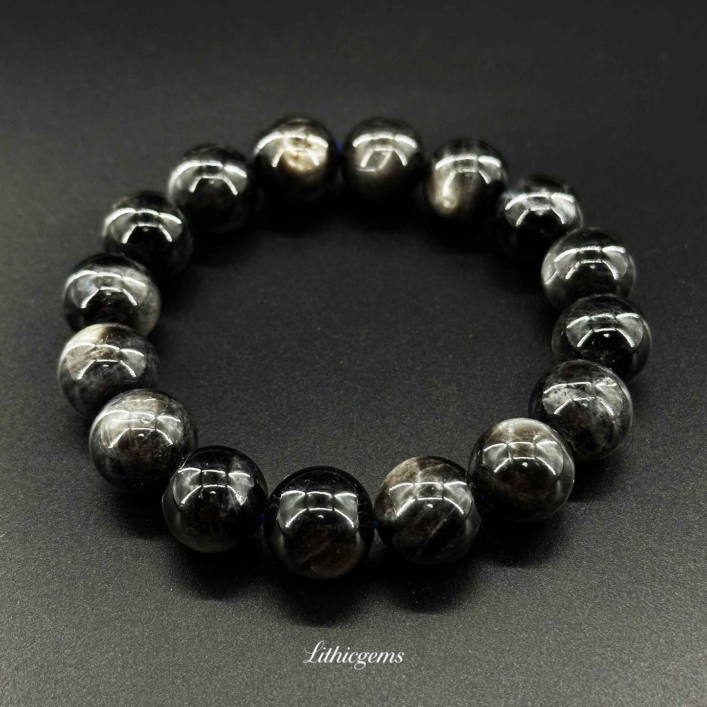 Hell's Eye Aquamarine Bracelet - Abyssal Clarity & Deep Soul Cleansing Natural Crystal Gemstones - Lithicgems Jewelry