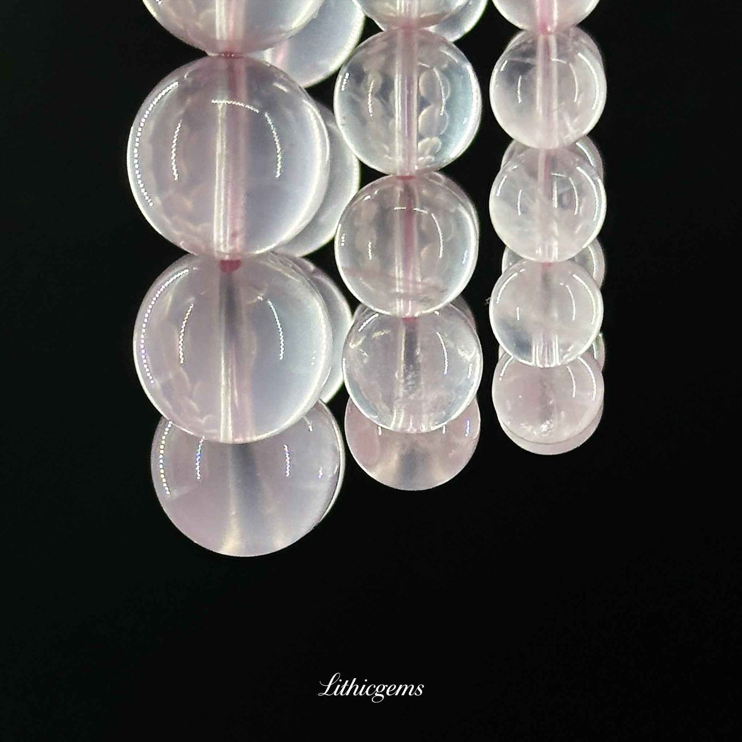 Grapefruit Quartz Bracelet - Uplifting Crystal for Joy, Confidence & Self-Love - Lithicgems