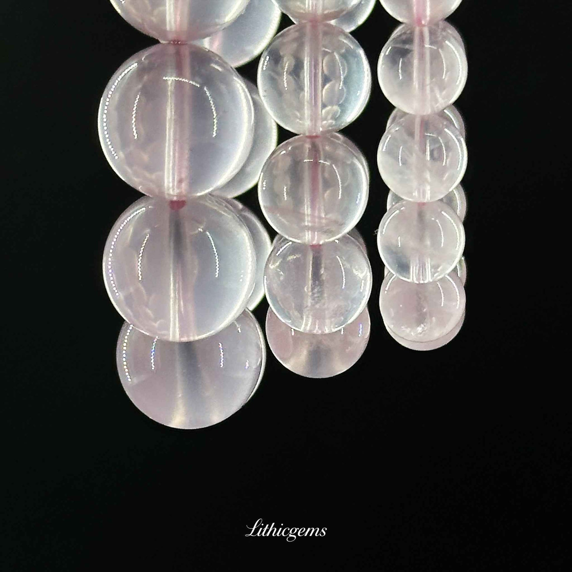 Grapefruit Quartz Bracelet - Uplifting Crystal for Joy, Confidence & Self-Love - Lithicgems