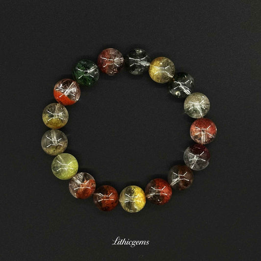 Four Seasons Ghost Quartz Bracelet - Your All-in-One Stone for Total Abundance & Growth - Lithicgems