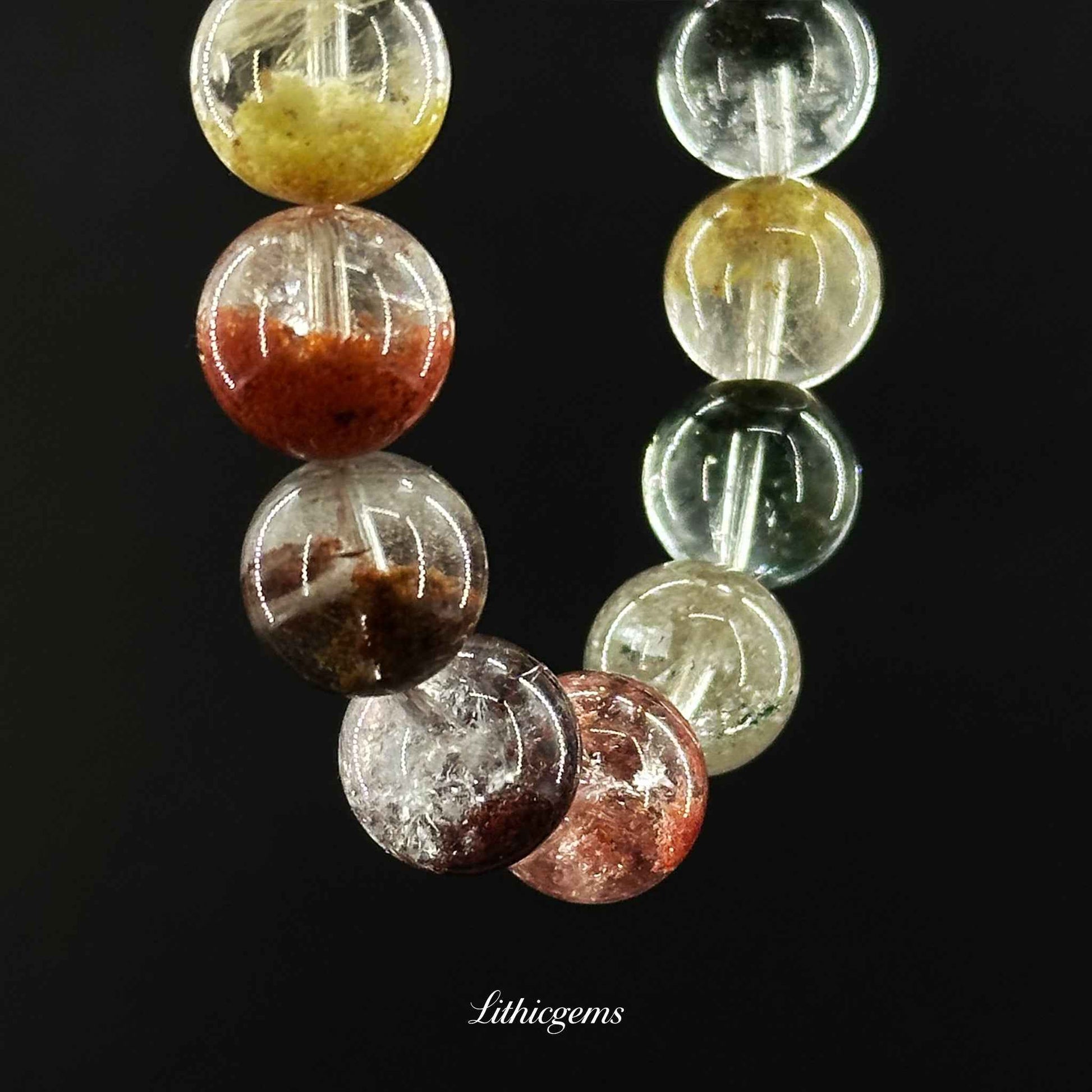 Four Seasons Ghost Quartz Bracelet - Your All-in-One Stone for Total Abundance & Growth - Lithicgems