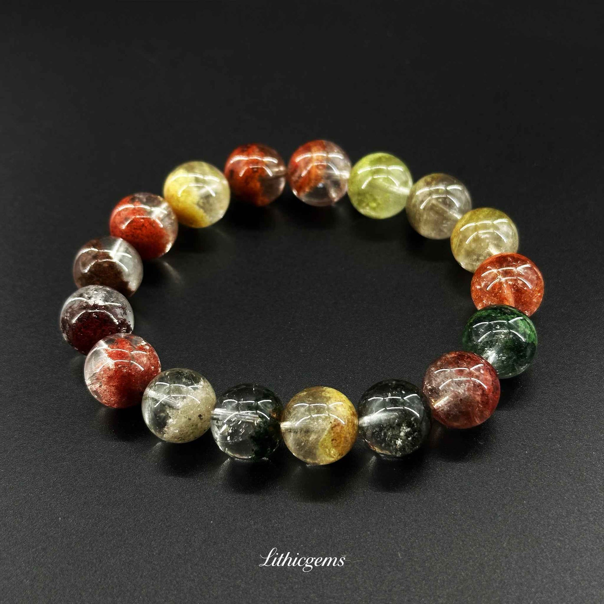 Four Seasons Ghost Quartz Bracelet - Your All-in-One Stone for Total Abundance & Growth - Lithicgems