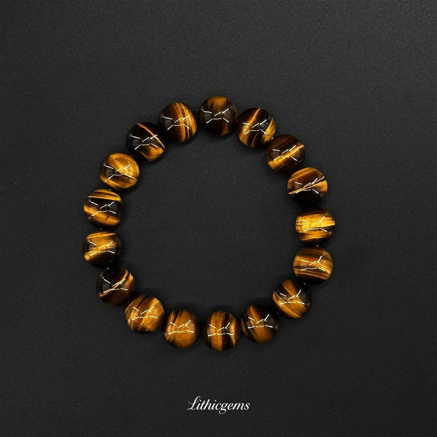Lightning Tiger's Eye Bracelet - For Rapid Action, Power & Energetic Shifts - Lithicgems