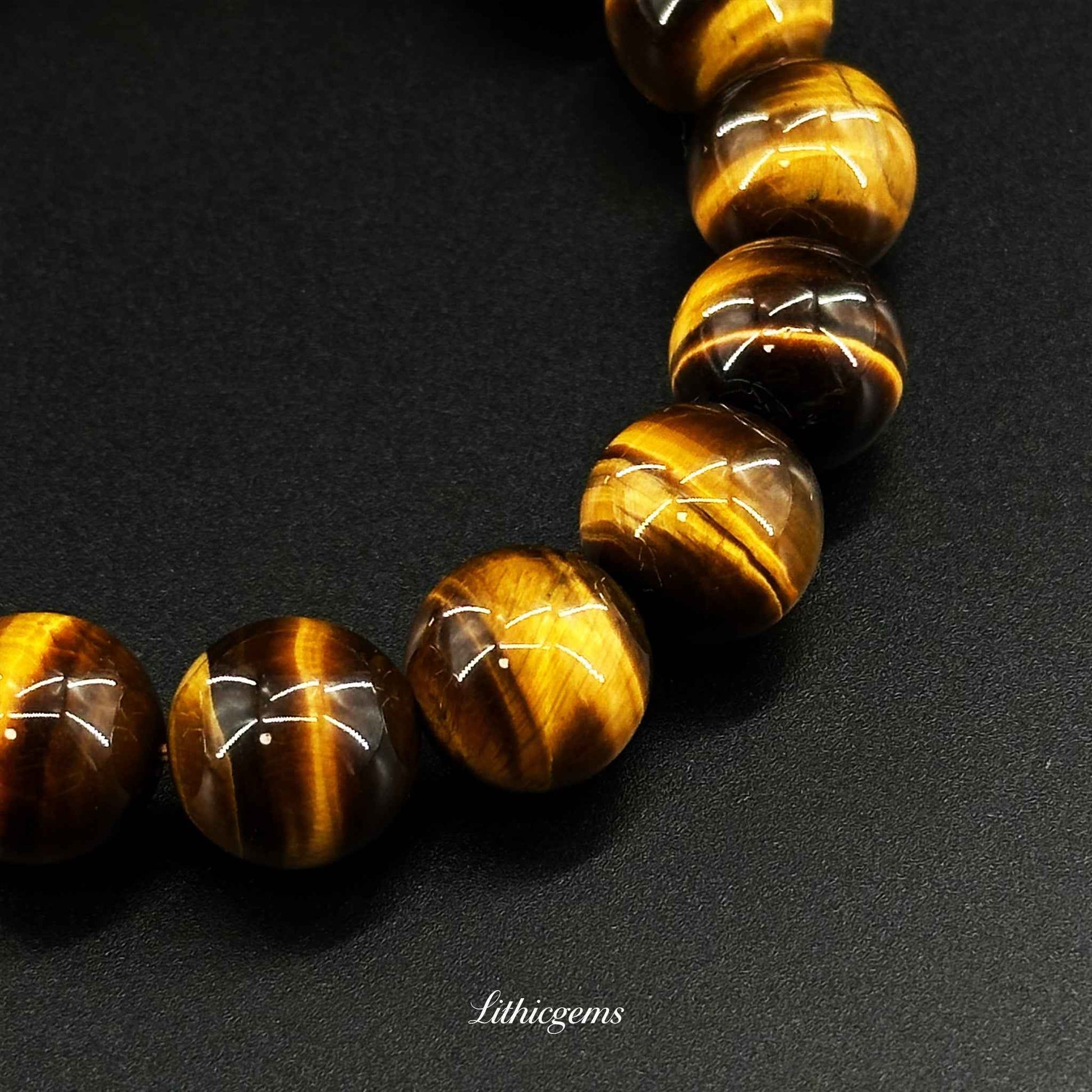 Lightning Tiger's Eye Bracelet - For Rapid Action, Power & Energetic Shifts - Lithicgems