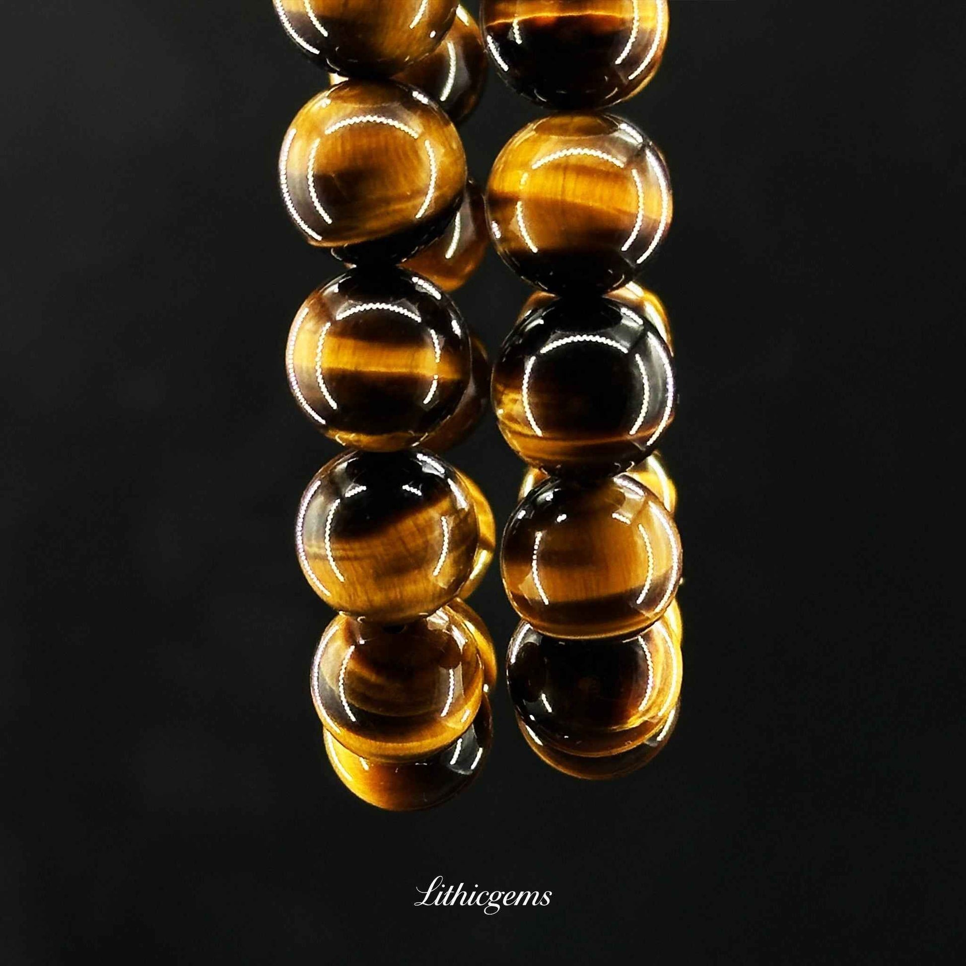 Lightning Tiger's Eye Bracelet - For Rapid Action, Power & Energetic Shifts - Lithicgems