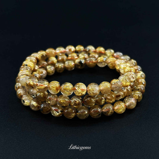 Triple-Wrap Titanium Quartz Bracelet - Supreme Energy Shield & Manifestation Fortress