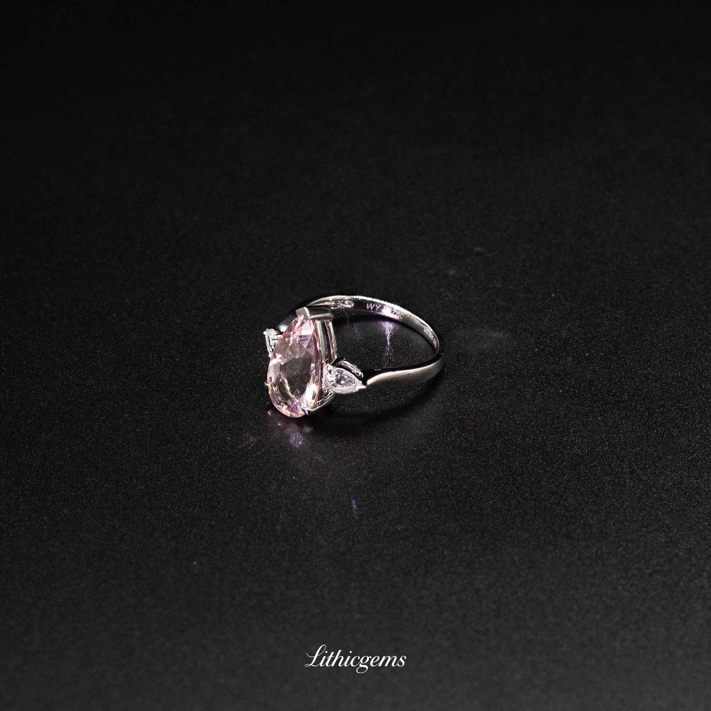 Custom 18K Gold Morganite Ring | AIGS/GUILD Certified | Handmade with Diamonds